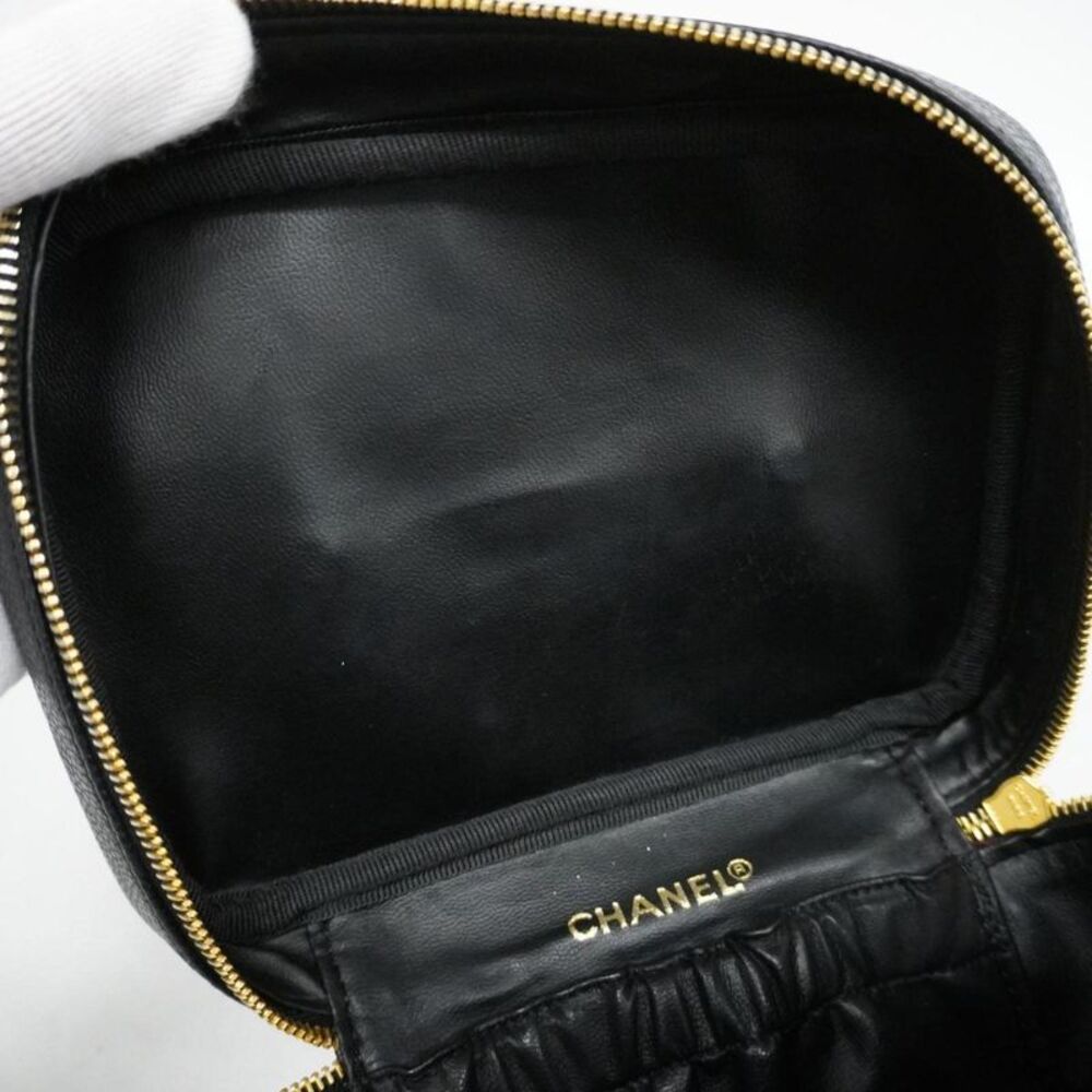 Chanel Vanity Black Leather Clutch Bag (Pre-Owned) - Picture 12 of 12